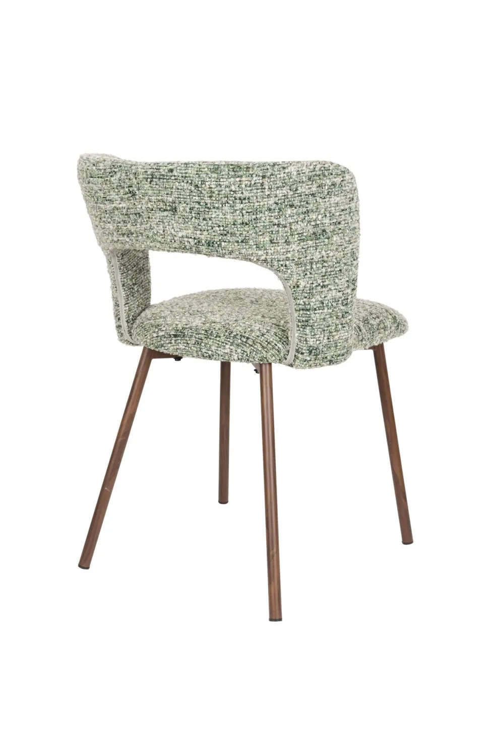 Chaise en tissu vert et métal Arven - The Cool Republic