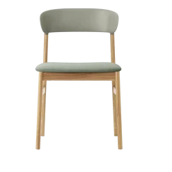 Chaise en tissu vert remix 906 et chêne Herit - Normann Copenhagen