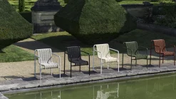 Chaise extérieure en cordons et acier crème 63x66x80cm Cord - Hay