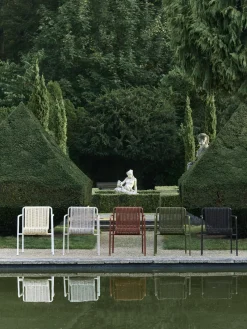 Chaise extérieure en cordons et acier gris 63x66x80cm Cord - Hay