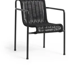 Chaise extérieure en cordons et acier noir 63x66x80cm Cord - Hay