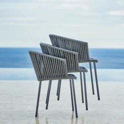 Chaise grise Moments - Cane-Line