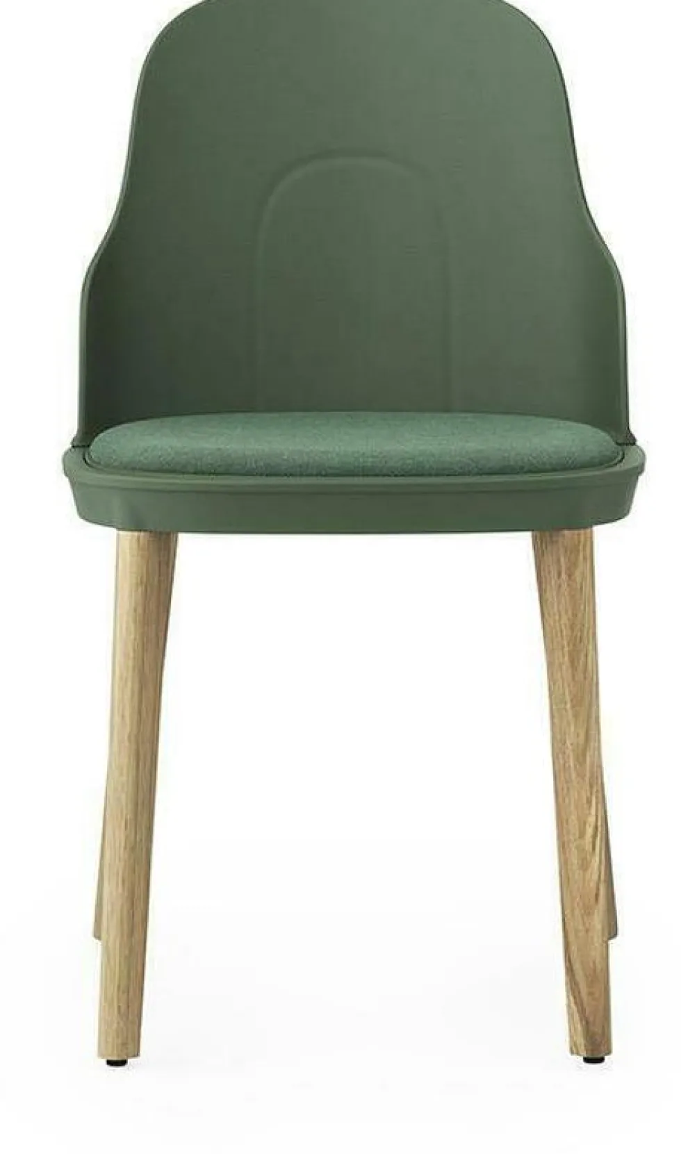Chaise à l'assise en tissu MLF vert parc et au piètement en chêne Allez Park vert - Normann Copenhagen