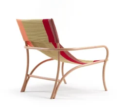 Chaise longue de jardin en acier beige Maraca - Ames