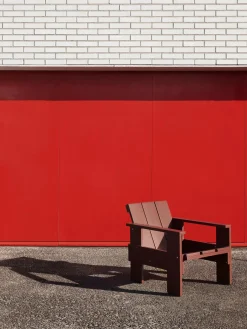 Chaise longue d'extérieur en pin Iron red Crate - Hay