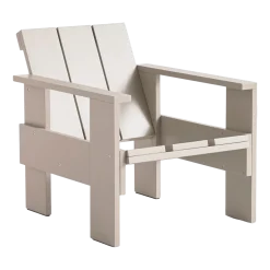Chaise longue d'extérieur en pin London fog Crate - Hay