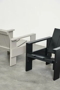 Chaise longue d'extérieur en pin London fog Crate - Hay