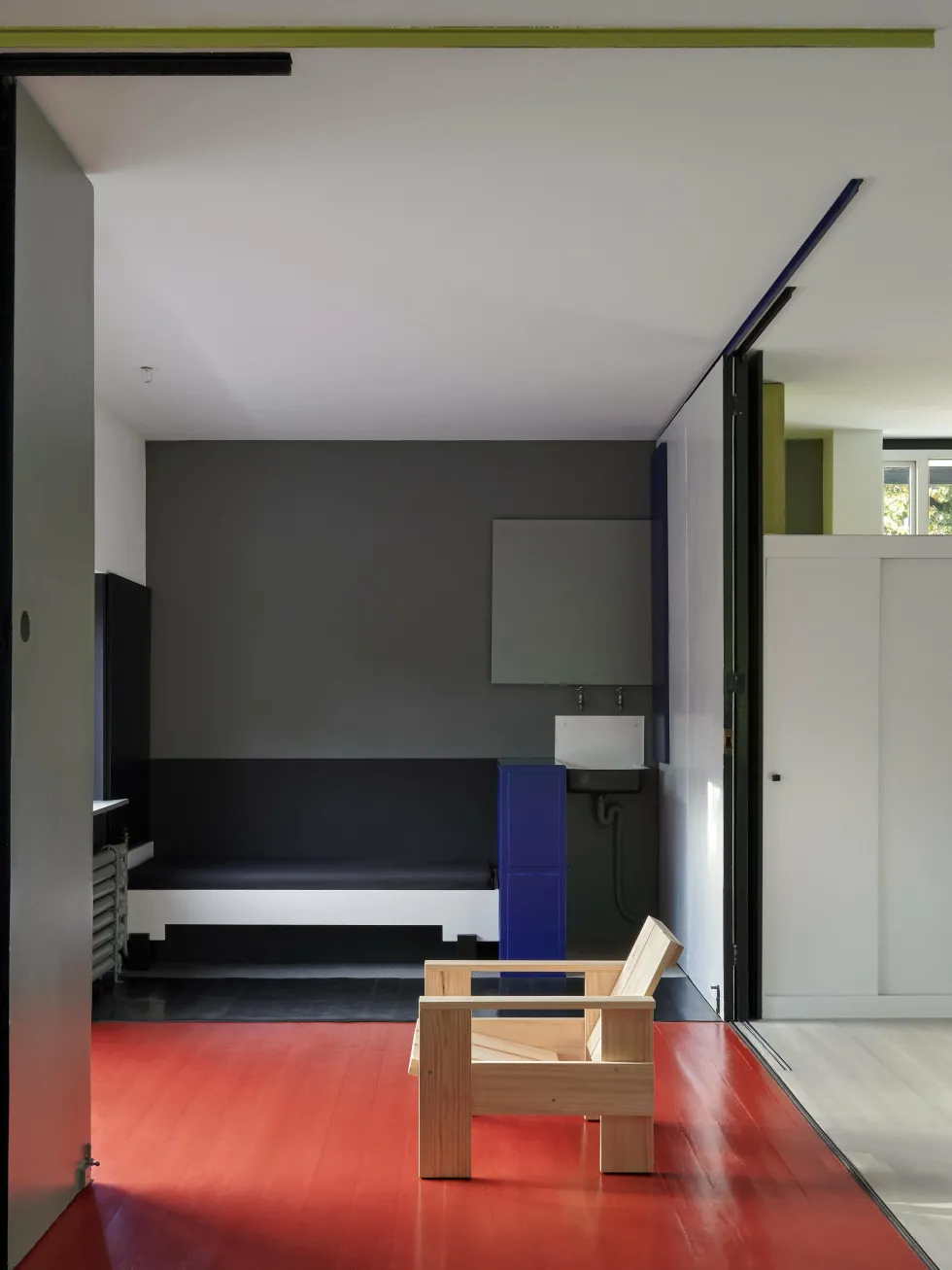 Chaise longue d'extérieur en pin naturel lanche Crate - Hay