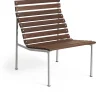 Chaise longue en frêne huilé et aluminium 70x63x80cm Traverse - Hay
