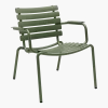 Chaise lounge d'extérieur en aluminium vert 69x71x75cm Alua - Houe