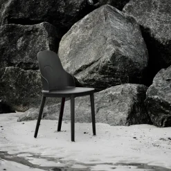 Chaise noire en polypropylène Allez noir - Normann Copenhagen