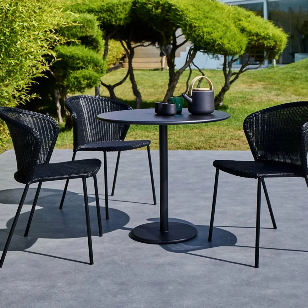 Chaise noire Lean - Cane-Line