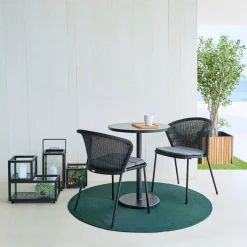 Chaise noire Lean - Cane-Line