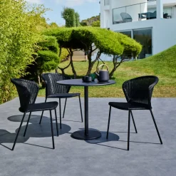 Chaise noire Lean - Cane-Line