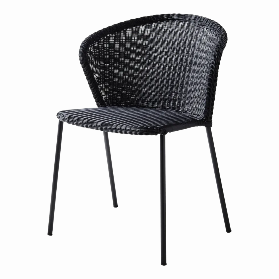 Chaise noire Lean - Cane-Line