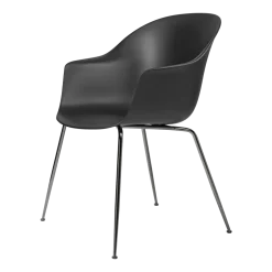 Chaise noire noir chromée Bat - Gubi