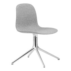 Chaise pivotante en aluminium et tissu synergy gris lds16 Form - Normann Copenhagen