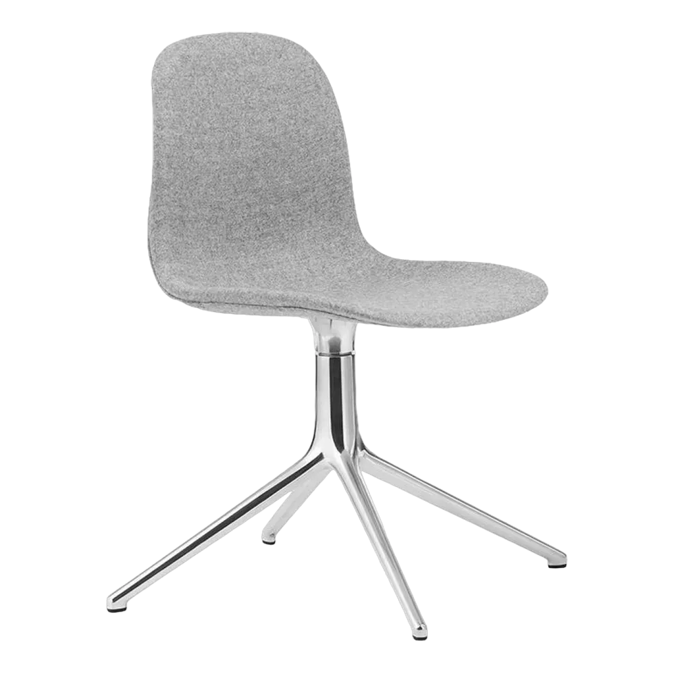 Chaise pivotante en aluminium et tissu synergy gris lds16 Form - Normann Copenhagen