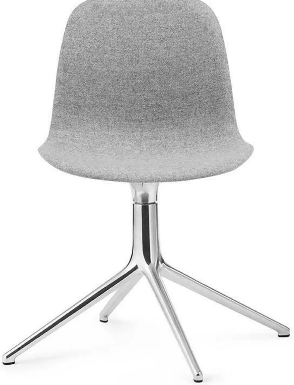 Chaise pivotante en aluminium et tissu synergy gris lds16 Form - Normann Copenhagen