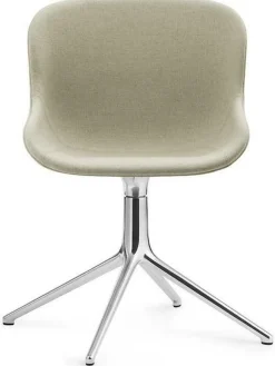 Chaise pivotante 4 pieds en aluminium et pp avec tissu beige Hyg - Normann Copenhagen