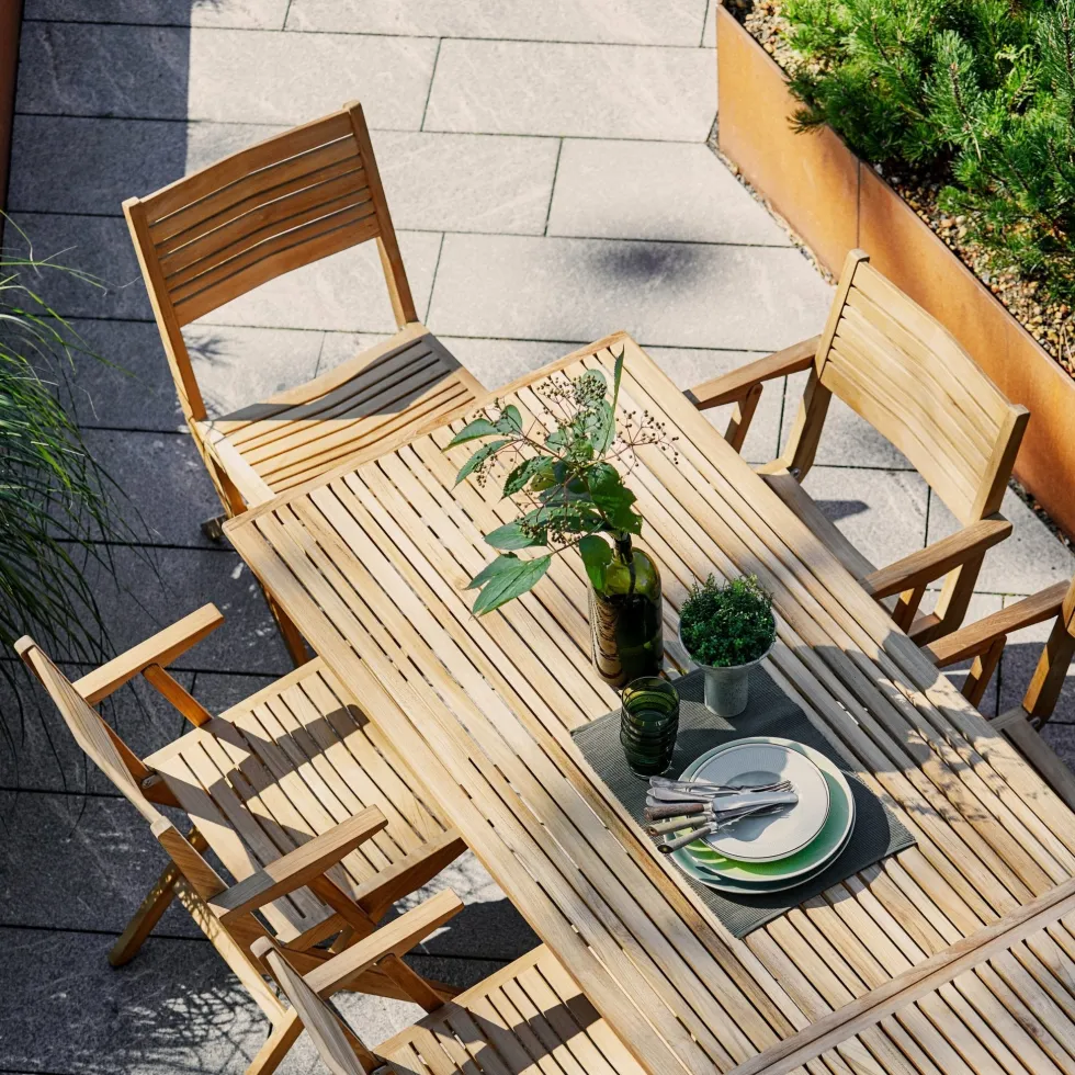 Chaise pliable en teck Flip - Cane-Line