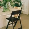 Chaise pliante en bouleau marron foncé 44 x 56 x 80 cm Folding - Frama