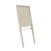 Chaise pliante en hêtre et matelas en coton beige 65x88x75cm Boogie raw - Karup Design