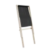 Chaise pliante en hêtre et matelas en coton gris foncé 65x88x75cm Boogie raw - Karup Design