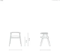 Chaise pour enfant en bois de hêtre massif coloré vert profond Growing Green - Nobodinoz