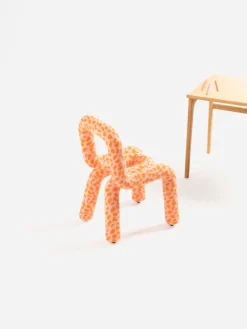 Chaise pour enfant en coton imprimé koï Mini Bold - Moustache