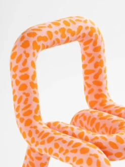Chaise pour enfant en coton imprimé koï Mini Bold - Moustache