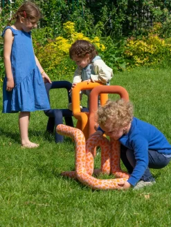 Chaise pour enfant en coton imprimé koï Mini Bold - Moustache