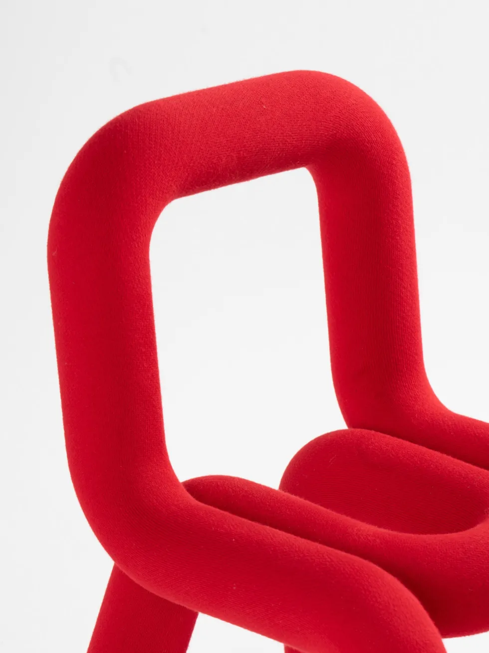 Chaise pour enfant en coton rouge Mini Bold - Moustache