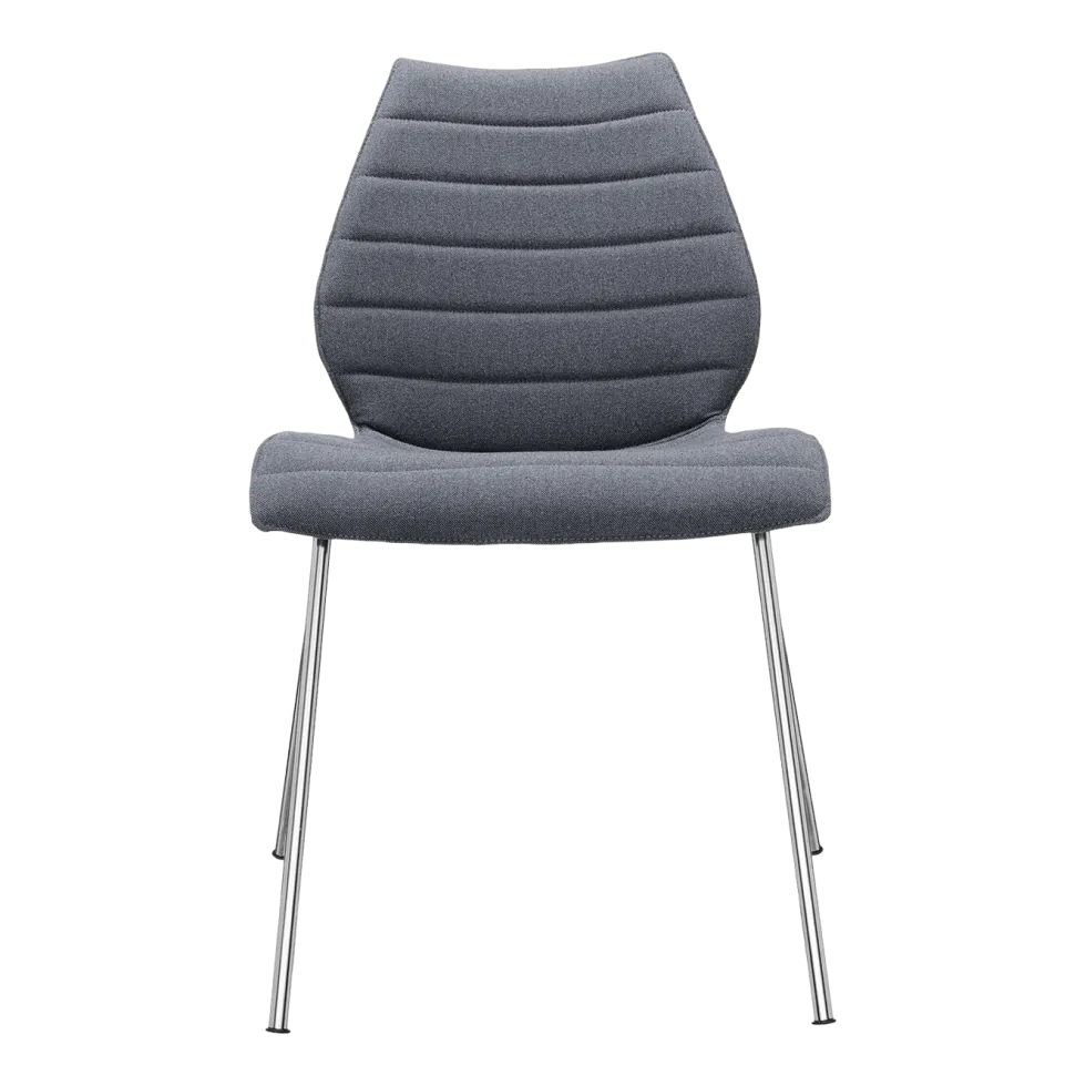 Chaise rembourrée gris foncé Maui Soft - Kartell