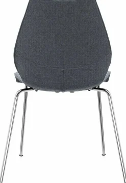 Chaise rembourrée gris foncé Maui Soft - Kartell