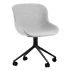 Chaise à roulettes pivotante 4W Full Uph. Alu noir Hyg - Normann Copenhagen