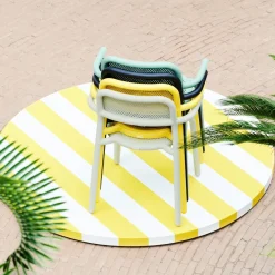 4 Chaises anthracites Toni - Fatboy