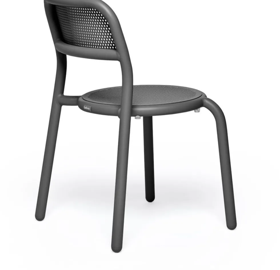 4 Chaises anthracites Toni - Fatboy