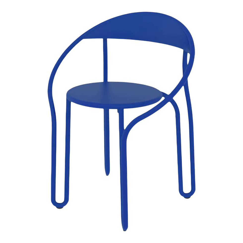 4 Chaises bleu aube Huggy Bistro - Maiori