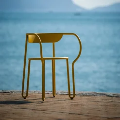 4 Chaises bleu aube Huggy Bistro - Maiori