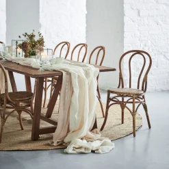 2 Chaises de bistrot rotin naturel Lulu - Sika Design