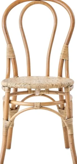 2 Chaises de bistrot rotin naturel Lulu - Sika Design