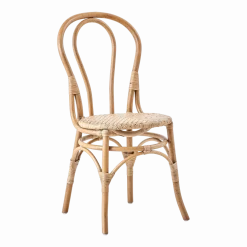 2 Chaises de bistrot rotin naturel Lulu - Sika Design