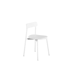 2 chaises d'extérieur en aluminium blanc Fromme - Petite friture
