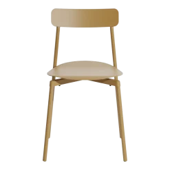 2 chaises d'extérieur en aluminium or Fromme - Petite friture