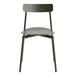 2 chaises d'extérieur en aluminium vert bouteille Fromme - Petite friture