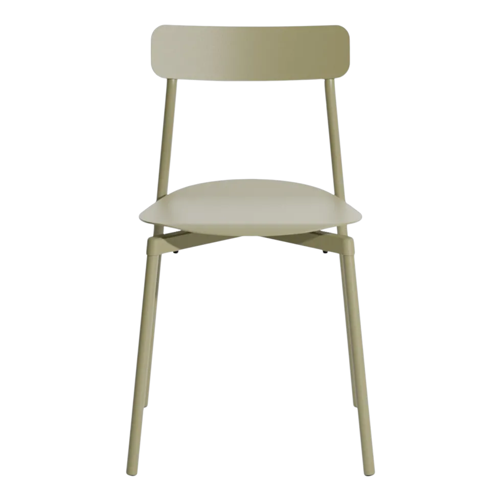2 chaises d'extérieur en aluminium vert jade Fromme - Petite friture