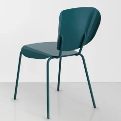 2 Chaises en acier blanc Batchair - Matière Grise