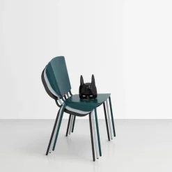 2 Chaises en acier blanc Batchair - Matière Grise