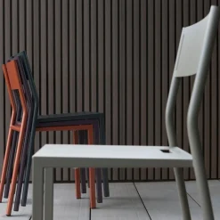 2 Chaises en aluminium blanc Take - Matière Grise